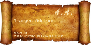 Aranyos Adrienn névjegykártya